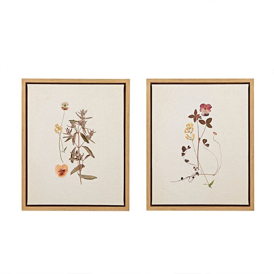 French Herbarium Linen Canvas Set
