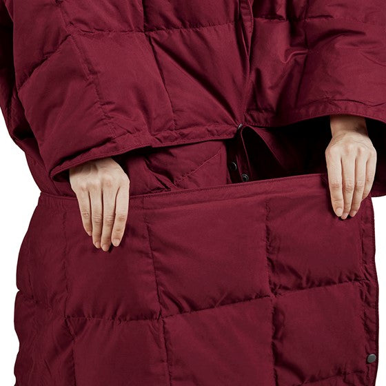 Hadly Goose Feather and Down Wearable Throw (Red)