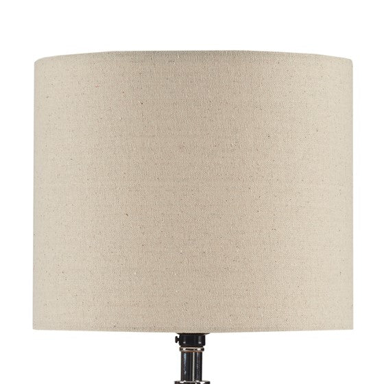 Nicolo Textured Ceramic Table Lamp (White)