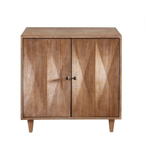 Adeline 2 Door Brown Accent Cabinet
