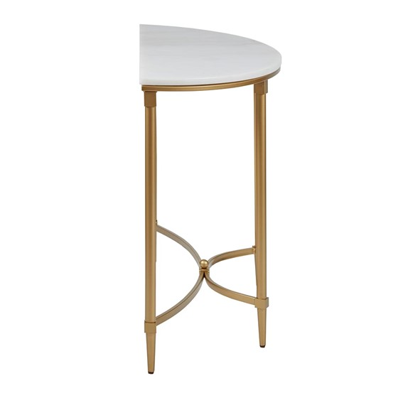 Bordeaux White Gold Console Table