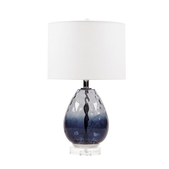 Borel Ombre Glass Table Lamp (Dark Blue)