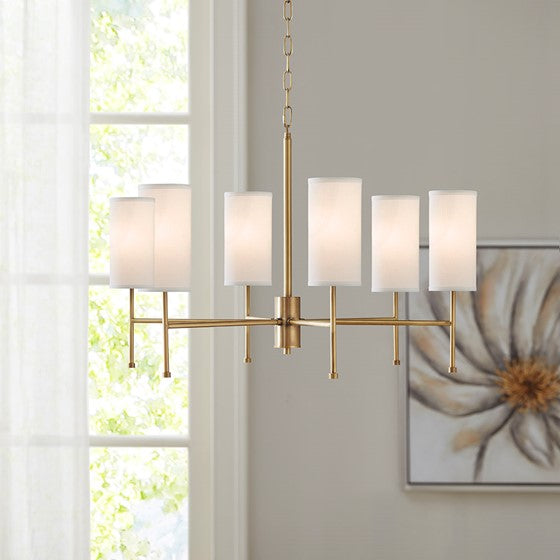 Maria 6-Light Chandelier with Interchangeable Shades (Low Stock)