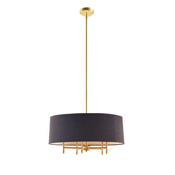 Presidio 5-Light Drum Shade Chandelier (Black & Gold ETA 07/05/2023)