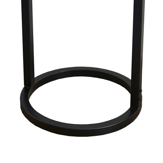 Kittery Metal Table Lamp with Glass Drum Shade