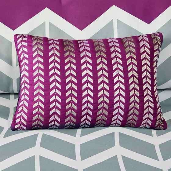 Nadia Comforter Set (Purple)