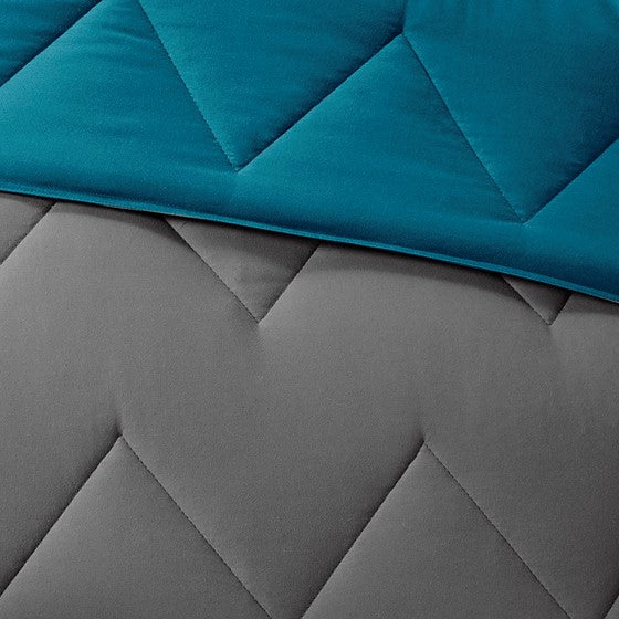 Trixie Reversible Comforter Mini Set (Teal)