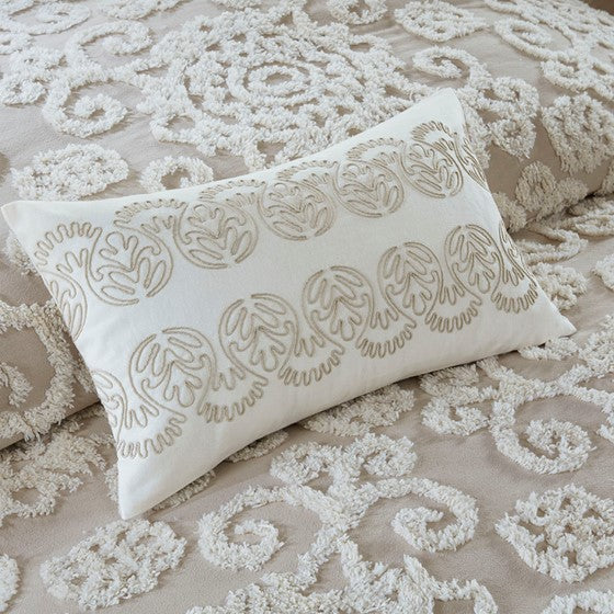 Suzanna Cotton Comforter Mini Set (Taupe) (Low Stock ETA 06/27/2023)