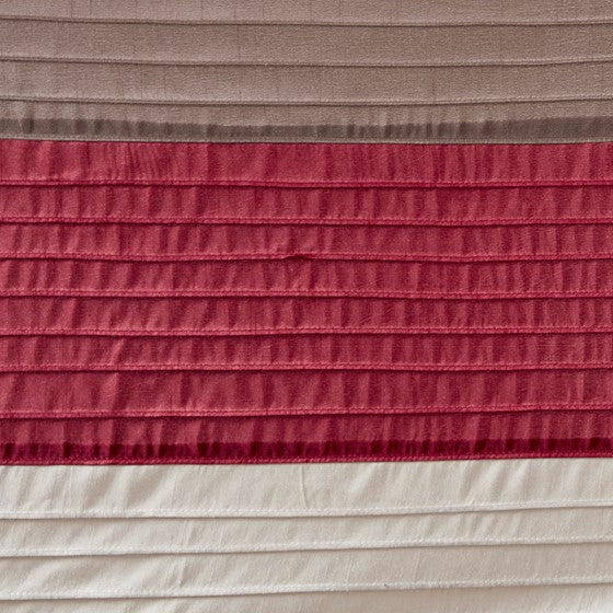 Amherst Faux Silk Shower Curtain (Red)