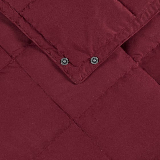 Hadly Goose Feather and Down Wearable Throw (Red)