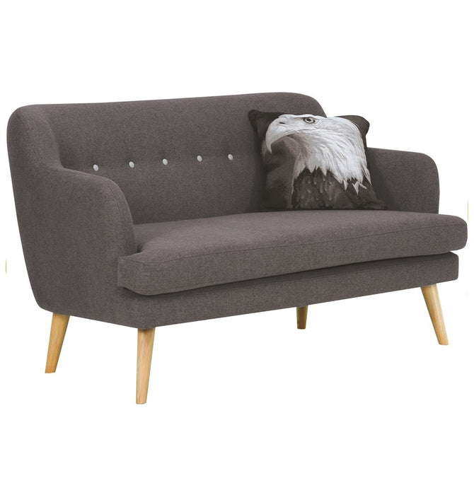 Exelero Loveseat 2 Seater Sofa - Battleship Grey