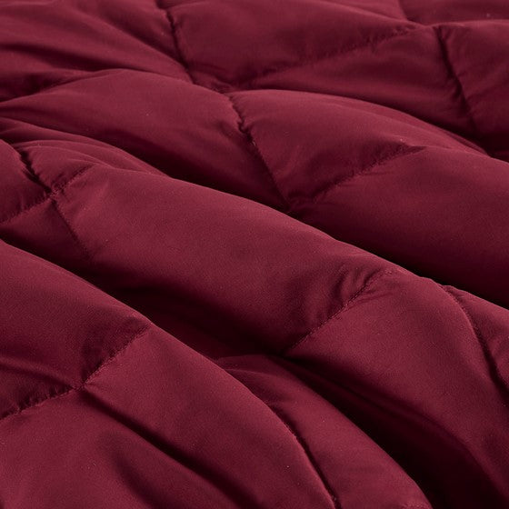 Hadly Goose Feather and Down Wearable Throw (Red)