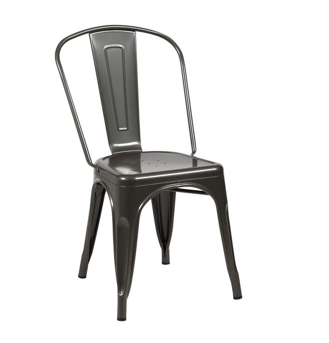 Tolix Style Dining Chair - Gunmetal - Reproduction