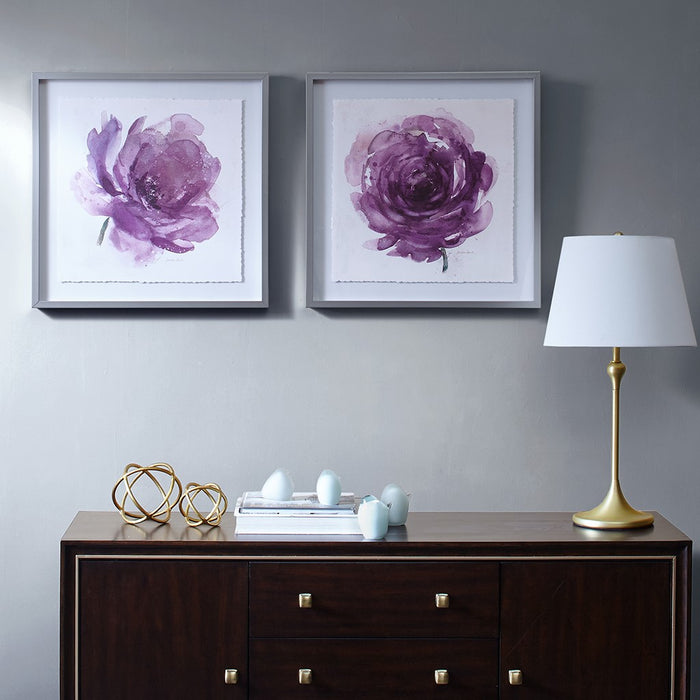 Purple Ladies Rose Canvas Set
