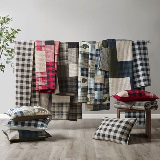 Twin Falls Bear Oversized 4 Piece Quilt Set
