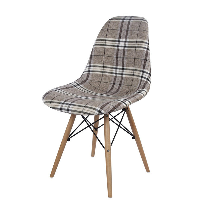 Reproduction of Eiffel Chair - Upholstered - Fabric E03