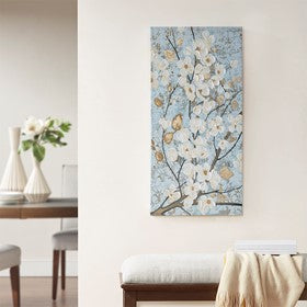 Luminous Bloom Gold Canvas