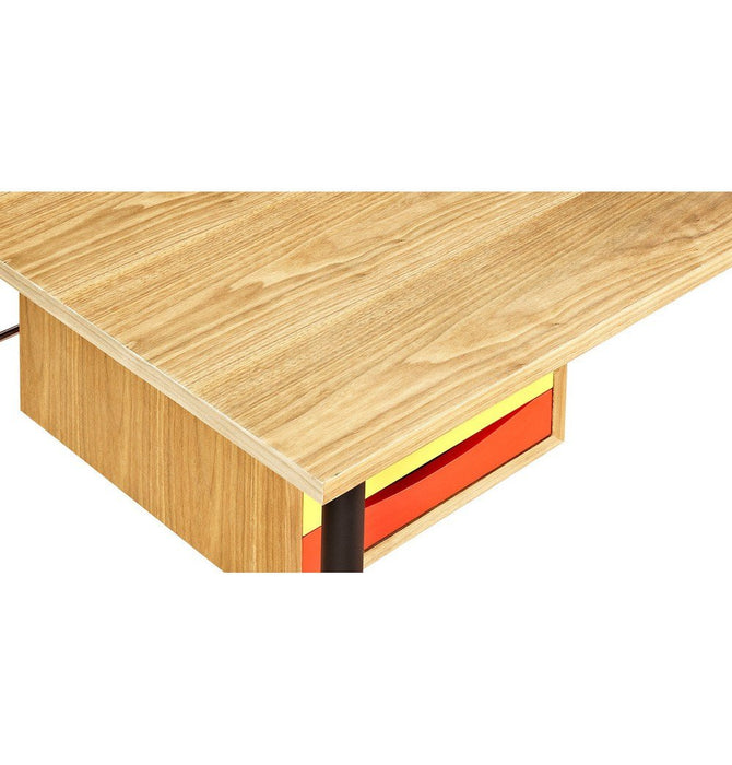 Nyhavn Desk - Ash/Yellow/Red - Reproduction