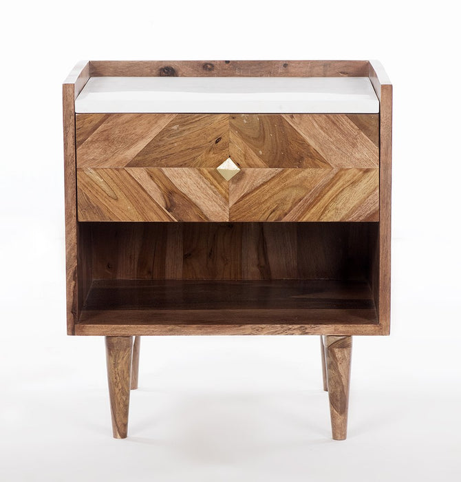 Abha Nightstand/Bedside Table