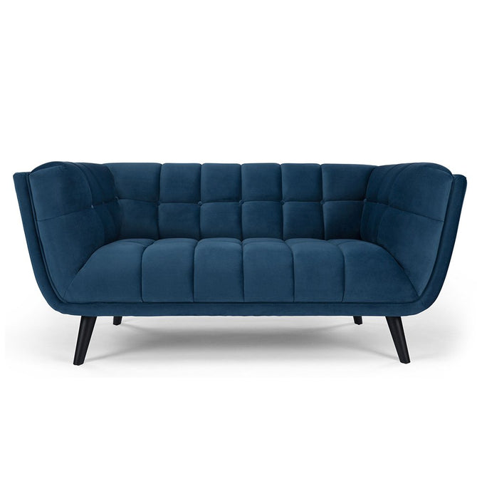 Lucas 2-Seater Sofa - Blue Velvet