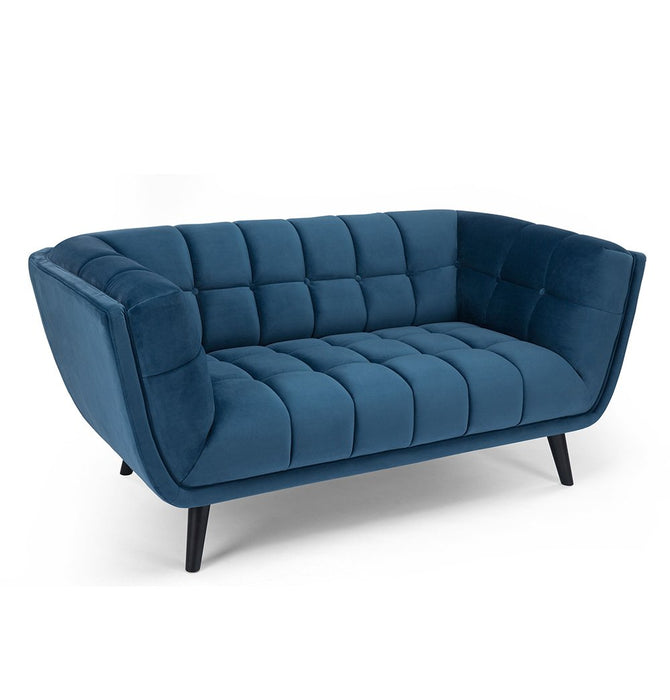Lucas 2-Seater Sofa - Blue Velvet