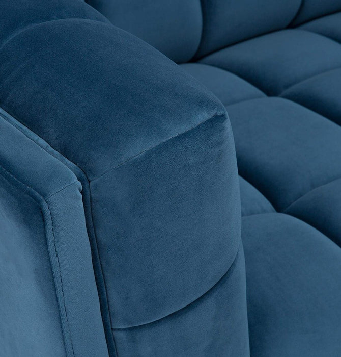 Lucas 2-Seater Sofa - Blue Velvet