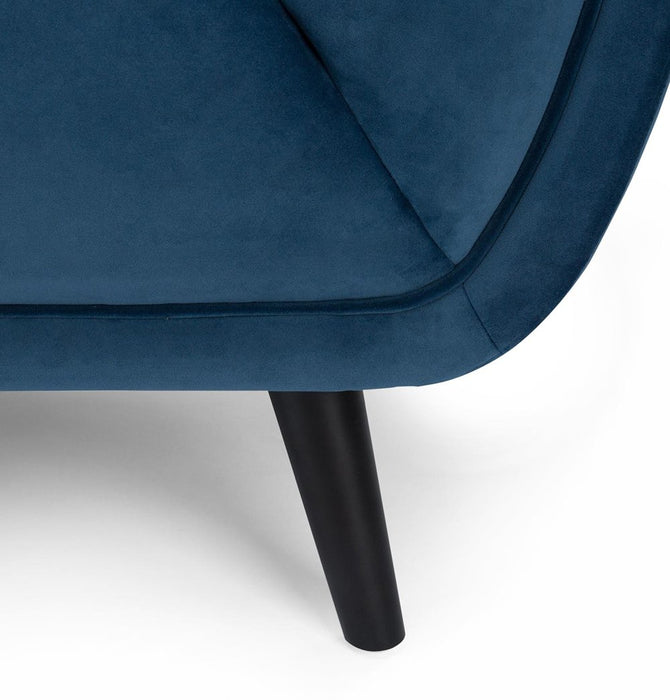 Lucas 2-Seater Sofa - Blue Velvet