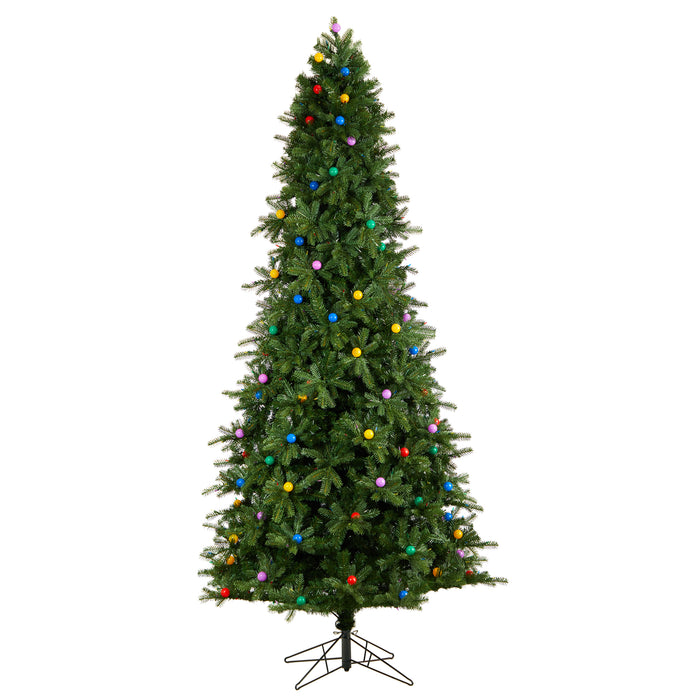 9.5' Montana Mountain Fir Tree With 1150 Multi Color LED Lights And Instant Connect Technology