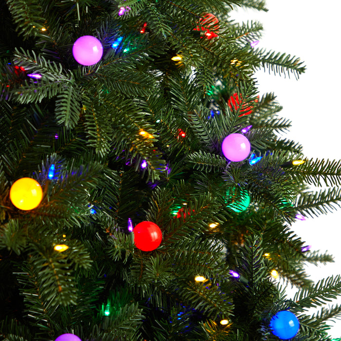 9.5' Montana Mountain Fir Tree With 1150 Multi Color LED Lights And Instant Connect Technology