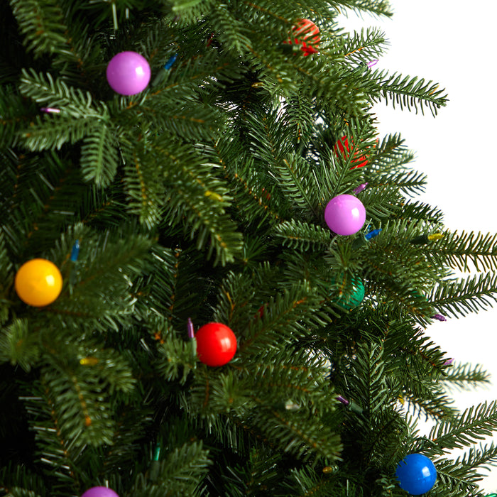 9.5' Montana Mountain Fir Tree With 1150 Multi Color LED Lights And Instant Connect Technology