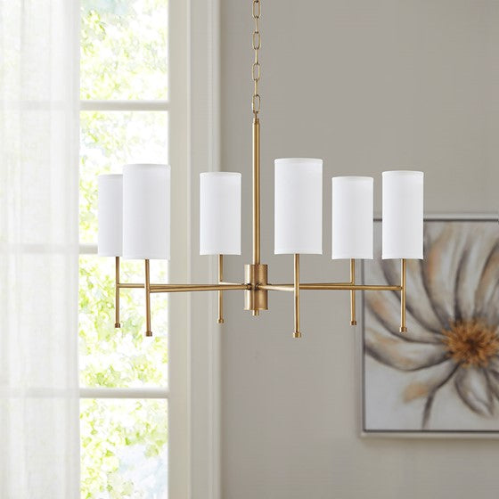 Maria 6-Light Chandelier with Interchangeable Shades (Low Stock)