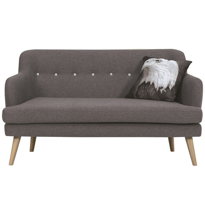 Exelero Loveseat 2 Seater Sofa - Battleship Grey