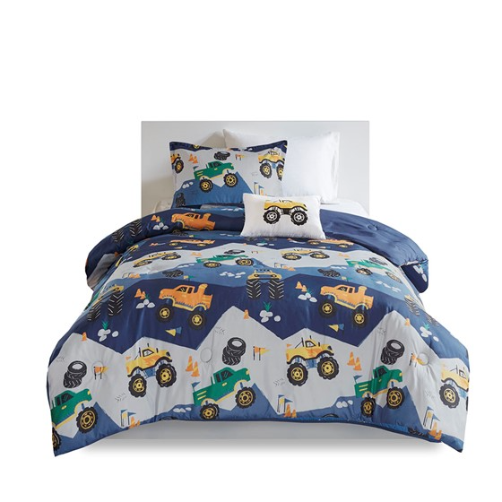 Nash Monster Truck Comforter Set (Blue)
