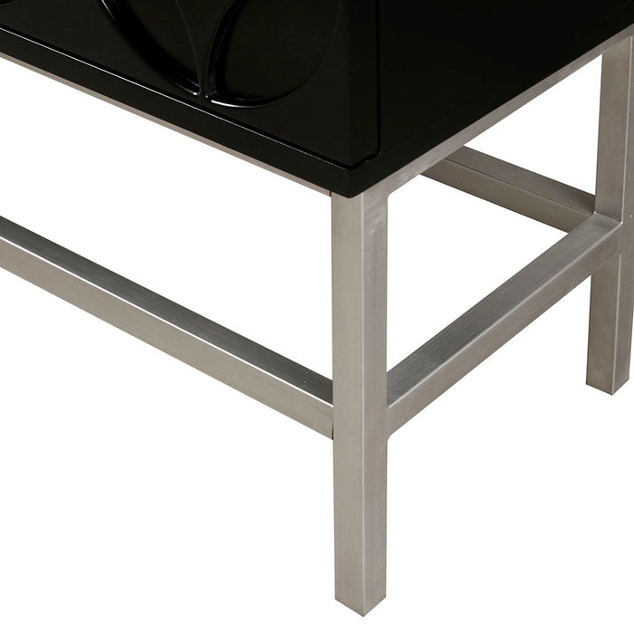 Sonata Accent Black Chest with 2 Drawers