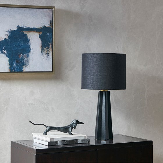 Athena Geometric Ceramic 22" Table Lamp