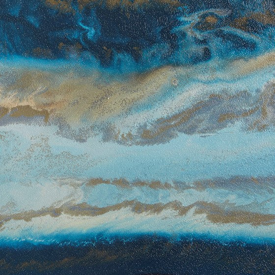 Midnight Tide Blue Canvas Set