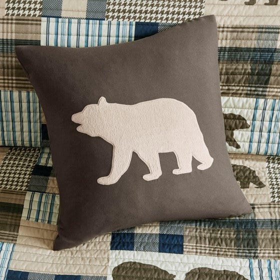 Twin Falls Bear Oversized 4 Piece Quilt Set