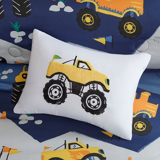 Nash Monster Truck Comforter Set (Blue)