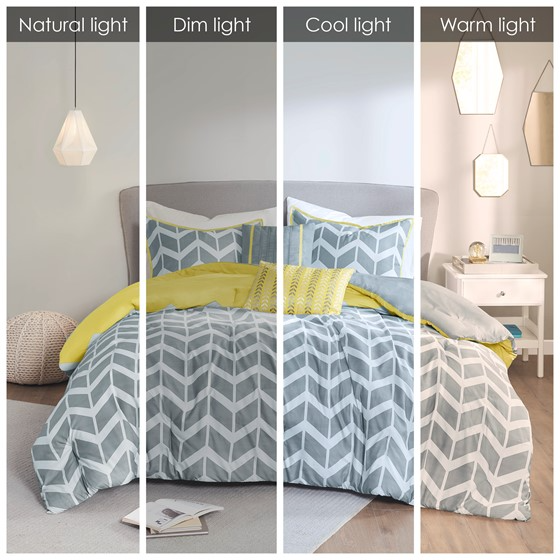 Nadia Comforter Set (Yellow)