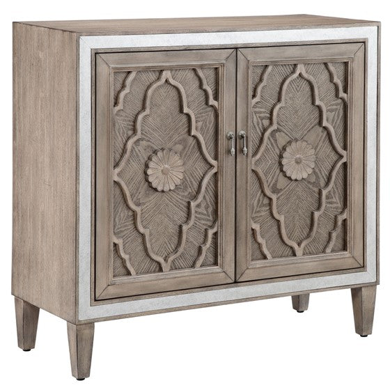 Annalise 2-Door Natural Accent Cabinet