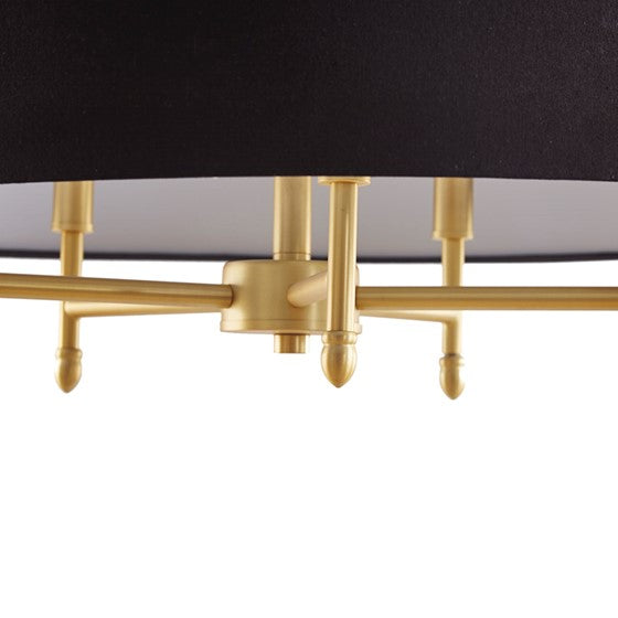 Presidio 5-Light Drum Shade Chandelier (Black & Gold ETA 07/05/2023)