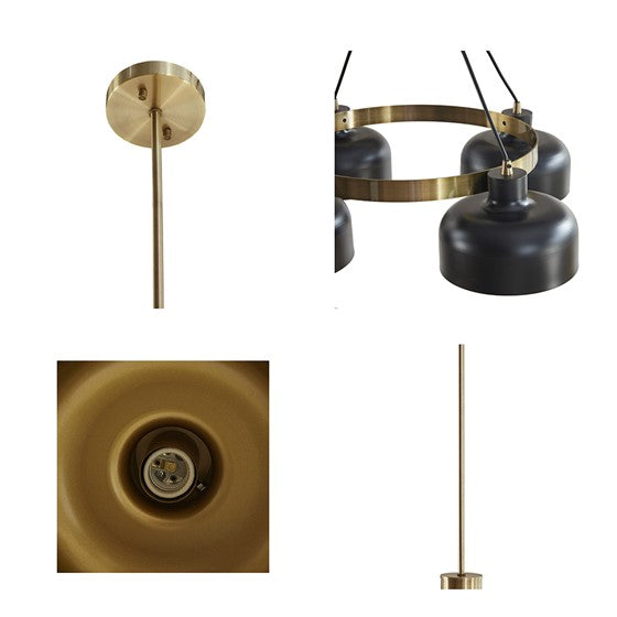 Abbott 4-Light Metal Shade Chandelier