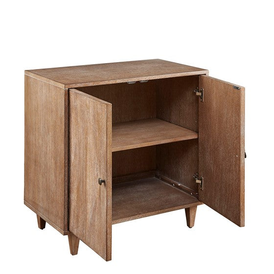 Adeline 2 Door Brown Accent Cabinet