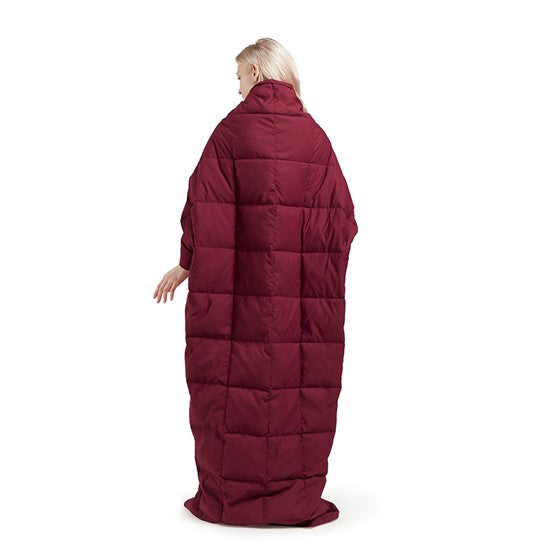 Hadly Goose Feather and Down Wearable Throw (Red)