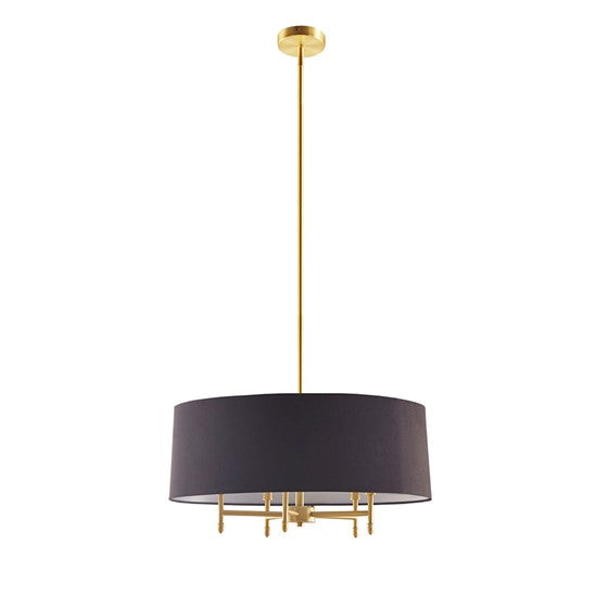 Presidio 5-Light Drum Shade Chandelier (Black & Gold ETA 07/05/2023)
