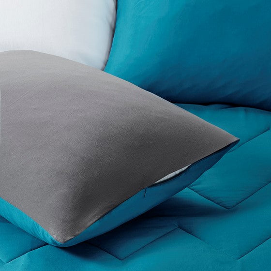 Trixie Reversible Comforter Mini Set (Teal)