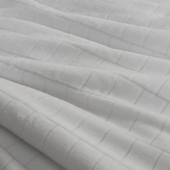 Laurie Plush to Sherpa Comforter Set (Grey)