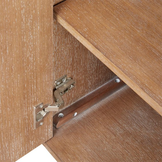 Adeline 2 Door Brown Accent Cabinet