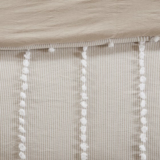 Anslee 3 Piece Cotton Yarn Dyed Comforter Set