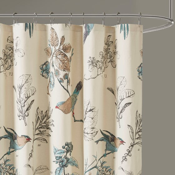 Quincy Printed Cotton Shower Curtain (Low Stock)